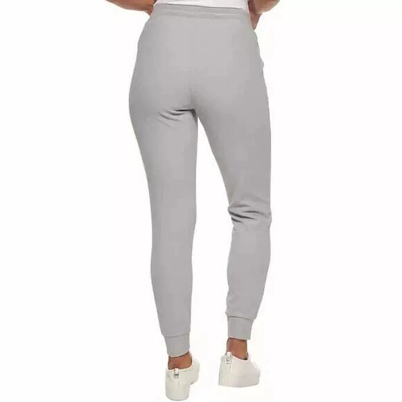 Marc New York Women's Ribbed Knit Slim Jogger Pants - Gray - Size M - Picture 4 of 8